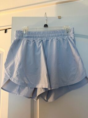 lululemon athletica Light Blue Layered Athletic Shorts
